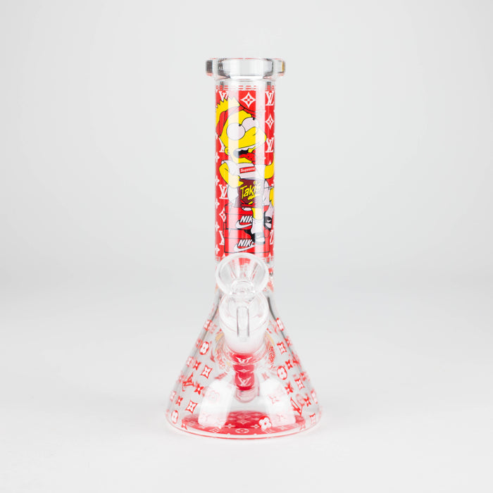 7.5" Glow-in-the-Dark Cartoon Beaker Bong – [PIP879] Glass Bong NIBO Distribution Design F