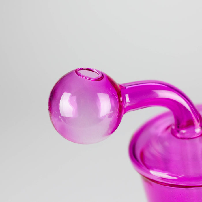 5" Coffee Cup Oil Bong – Neon Galactic Glow Design [PIP668] Glass Rig NIBO Distribution