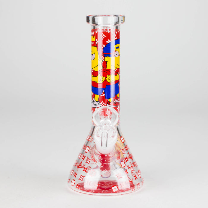 7.5" Glow-in-the-Dark Cartoon Beaker Bong – [PIP879] Glass Bong NIBO Distribution Design A