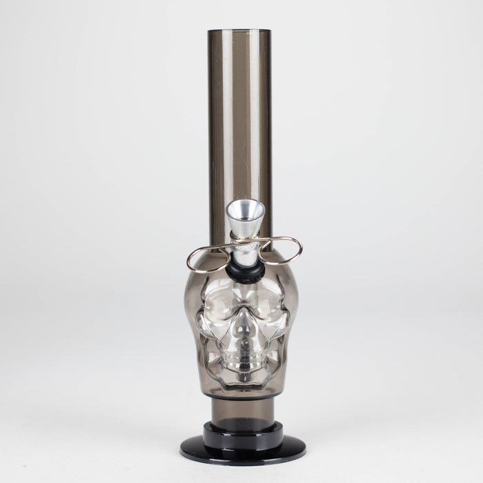 Acrylic 8" Skull Shape Water Pipe – [PIP2847] Resin · Silicone · Plastic Bong NIBO Distribution