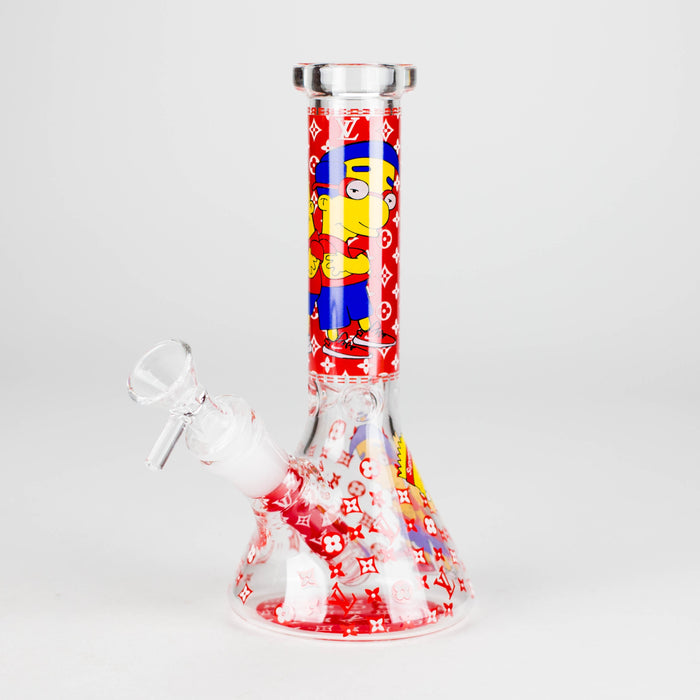 7.5" Glow-in-the-Dark Cartoon Beaker Bong – [PIP879] Glass Bong NIBO Distribution