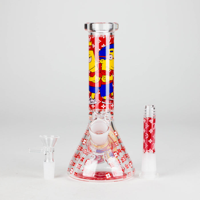 7.5" Glow-in-the-Dark Cartoon Beaker Bong – [PIP879] Glass Bong NIBO Distribution