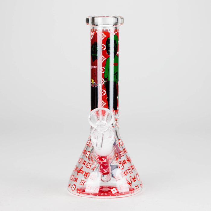 7.5" Glow-in-the-Dark Cartoon Beaker Bong – [PIP879] Glass Bong NIBO Distribution Design C