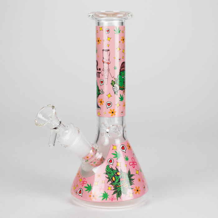 10-in-1 Smoke Set Complete Smoking Kit with 8" Glass Bong-MJ/420 Glass Bong 777 Smoke