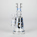 6.5" Gorillux Glow in the dark Glass Bong Glass Bong DY Glass Blue (A)