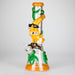 13" Bananabudz Glow in the dark Glass Bong Glass Bong DY Glass Orange
