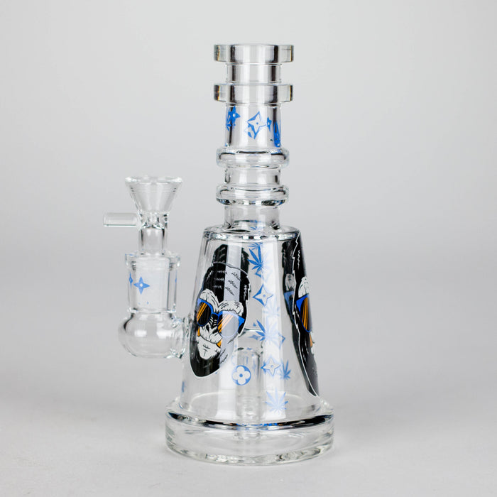 6.5" Gorillux Glow in the dark Glass Bong Glass Bong DY Glass