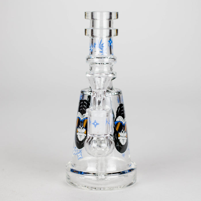 6.5" Gorillux Glow in the dark Glass Bong Glass Bong DY Glass