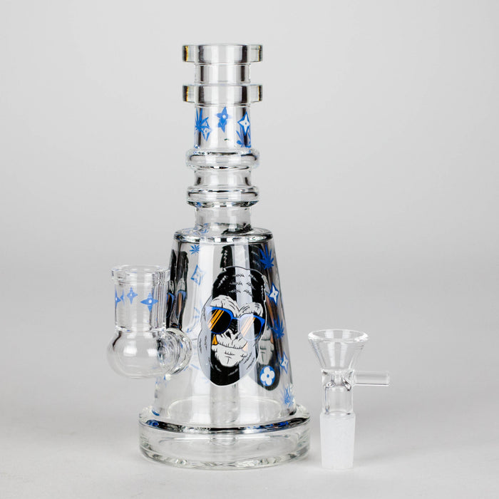 6.5" Gorillux Glow in the dark Glass Bong Glass Bong DY Glass