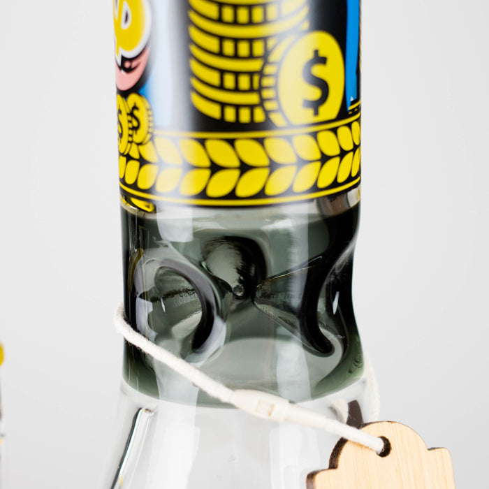 Cheech Glass | 15" Time to Cash Out Stemless Waterpipe – CHE-376 Glass Bong Smoking Cat Distribution