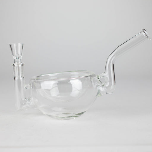Clear Katora Water Pipe – Unique Bowl-Style Design with 14mm Joint Glass Bong RMG WHOLESALE