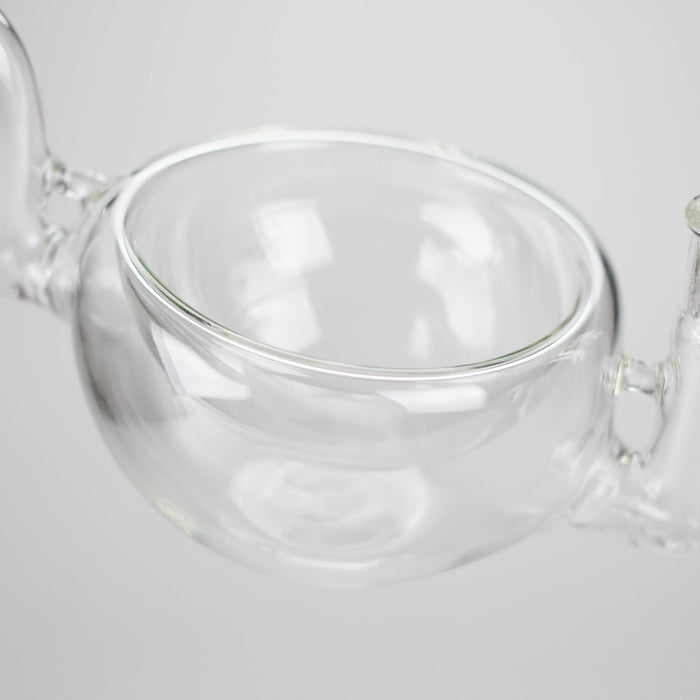 Clear Katora Water Pipe – Unique Bowl-Style Design with 14mm Joint Glass Bong RMG WHOLESALE