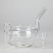 Clear Katora Water Pipe – Unique Bowl-Style Design with 14mm Joint Glass Bong RMG WHOLESALE