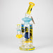 Cheech Glass | 12" Bandito Mask Tube Bong – CHE-359 Glass Bong Smoking Cat Distribution