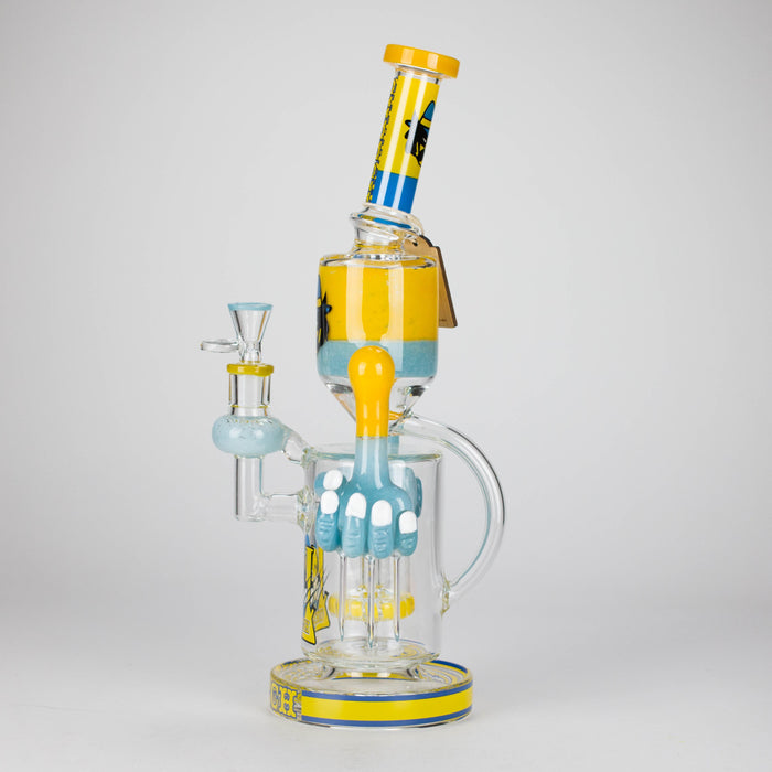 Cheech Glass | 13.5" Masked Toker Tube Bong – CHE-364 Glass Bong Smoking Cat Distribution