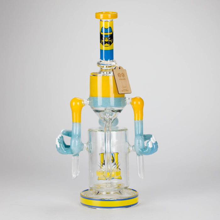 Cheech Glass | 13.5" Masked Toker Tube Bong – CHE-364 Glass Bong Smoking Cat Distribution