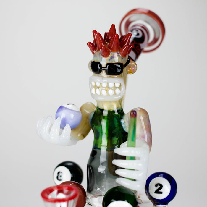 Cheech Glass | 11.5" Pool Hall Blazy Buddy Bong – CHE-366 Glass Bong Smoking Cat Distribution