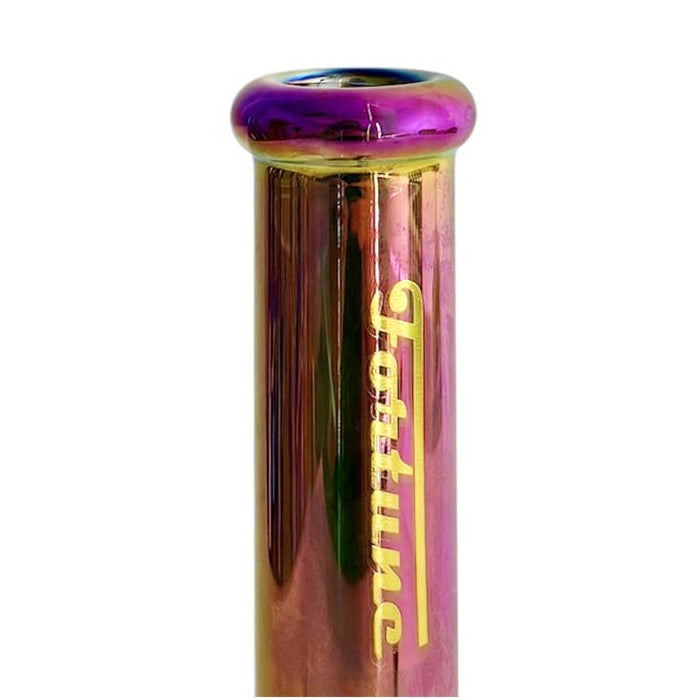 Fortune | 10" 5mm Electroplate Glass Bong- Assorted Colour Glass Bong Fortune