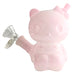 4-1/2" Bear Design Glass Bong Glass Bong Fortune Pink