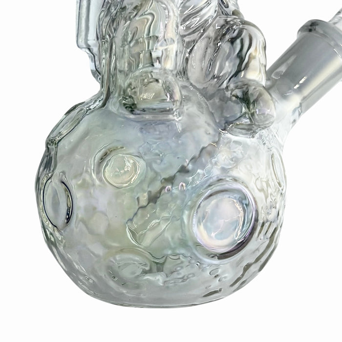 6" Astronaut Design Electroplate Glass Bong – Compact & Stemless Glass Bong Fortune
