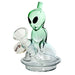5" Alien Design Glass Bong – Compact & Stemless Glass Bong Fortune Lake Green+Grey