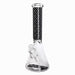 14" Stylish Glow-in-the-Dark Glass Bong – 7mm Thick Glass Bong Super Supplys Inc Black