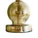 Fortune | 6-3/4" Ball Shape Electroplate Glass Bong – Compact & Stemless Glass Bong Fortune