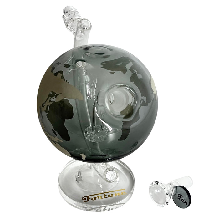 7-1/2" Globe-Shaped Glass Bong Glass Bong Fortune