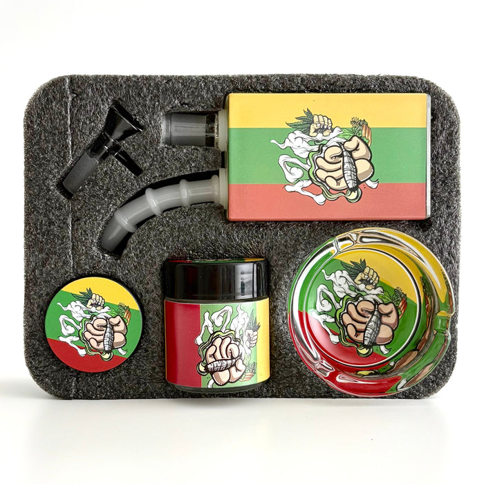 Juicy Box Reggae Smoking Set [Juicy Box Set-13] Bundle Super Supplys Inc