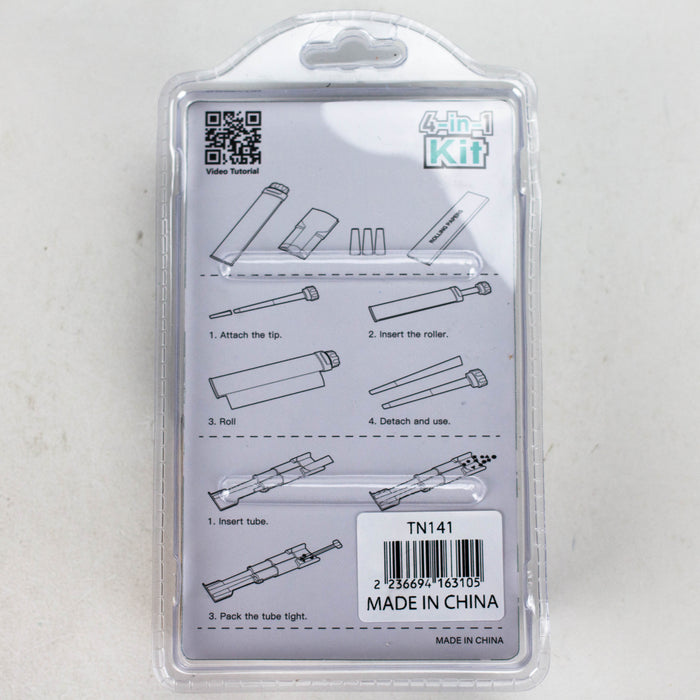 4-in-1 Paper Roller Set – Includes Roller, Rolling Papers, Tips & Tray Roller 777 Smoke