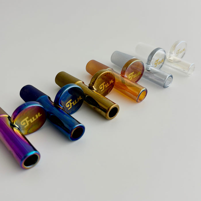 Fortune | Electroplate 14mm Glass Popper Bowl With Gold Logo Bowl · Banger · Oil Burner Fortune