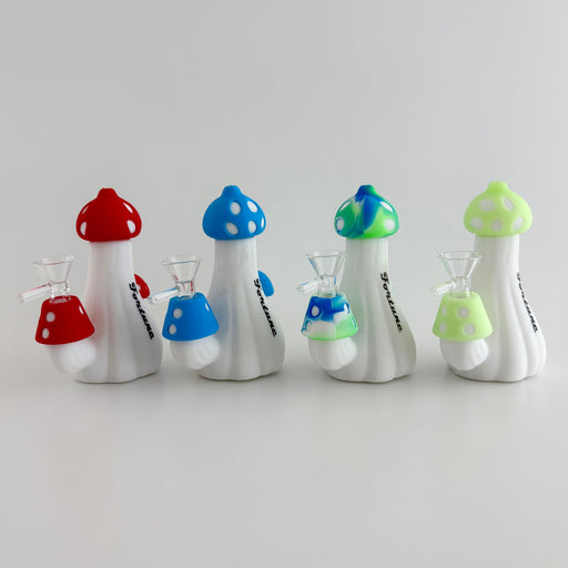 Fortune | 5" Mushroom Silicone Waterpipe Resin · Silicone · Plastic Bong Fortune