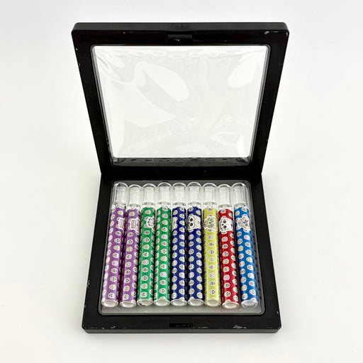 4" Calaveras One Hitter Display of 9pcs One Hitter Super Supplys Inc