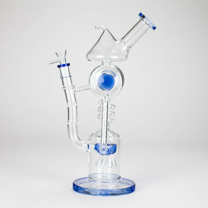 12″ Recycler Glass Bong – 5MM Thick Borosilicate with Coil Tube Design [C1575] Glass Bong Canadian Distributor