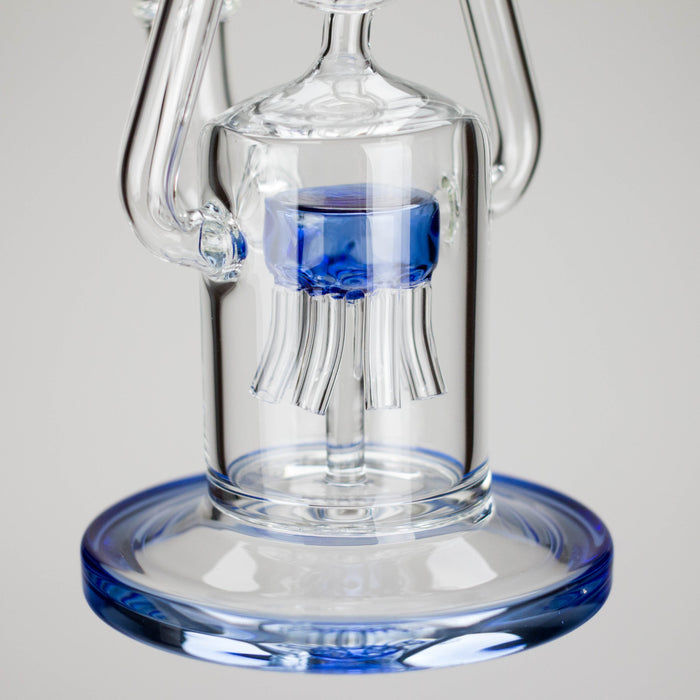 12″ Recycler Glass Bong – 5MM Thick Borosilicate with Coil Tube Design [C1575] Glass Bong Canadian Distributor