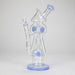 12″ Recycler Glass Bong – 5MM Thick Borosilicate with Coil Tube Design [C1575] Glass Bong Canadian Distributor Jade Blue