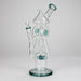 12″ Recycler Glass Bong – 5MM Thick Borosilicate with Coil Tube Design [C1575] Glass Bong Canadian Distributor Teal