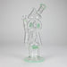 12″ Recycler Glass Bong – 5MM Thick Borosilicate with Coil Tube Design [C1575] Glass Bong Canadian Distributor Jade Green