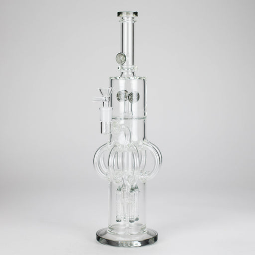 16″ Octopus Recycler Glass Bong – 5MM Thick (C1578) Glass Bong Canadian Distributor Black