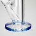 12″ 9mm Colored Accented Straight Tube Glass Bong (C1548) Glass Bong Canadian Distributor