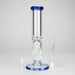 12″ 9mm Colored Accented Straight Tube Glass Bong (C1548) Glass Bong Canadian Distributor