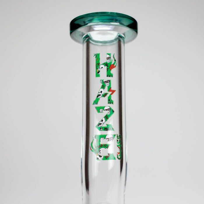 Haze | 8.5″ ROCK’N’ROLL Glass Rig – Teal (Mini-L) Glass Bong Canadian Distributor