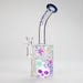 Haze | 9″ Skull Flower Glass Rig – Blue (Mini-M) Glass Bong Canadian Distributor