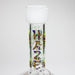 Haze | 9″ Leaves Dome Beaker Glass Bong – White (Mini-O) Glass Bong Canadian Distributor