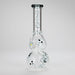 Haze | 9″ Skulls Bubble Glass Bong – Charcoal Black (Mini-P) Glass Bong Canadian Distributor