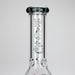 Haze | 9″ Skulls Bubble Glass Bong – Charcoal Black (Mini-P) Glass Bong Canadian Distributor