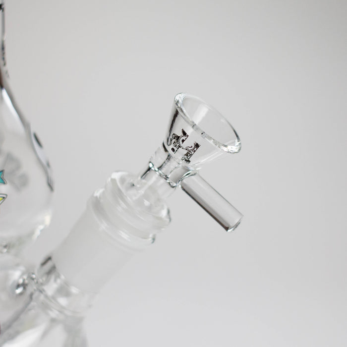 Haze | 9″ Skulls Bubble Glass Bong – Charcoal Black (Mini-P) Glass Bong Canadian Distributor