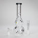 Haze | 9″ Skulls Bubble Glass Bong – Charcoal Black (Mini-P) Glass Bong Canadian Distributor