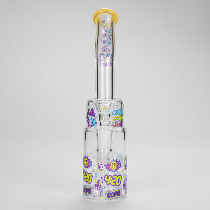Haze | 9″ 420 Trip Glass Bong – Jade Yellow (Mini-B) Glass Bong Canadian Distributor