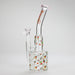 Haze | 10″ Skull & Red Roses Glass Bong – Pink (Mini-S) Glass Bong Canadian Distributor